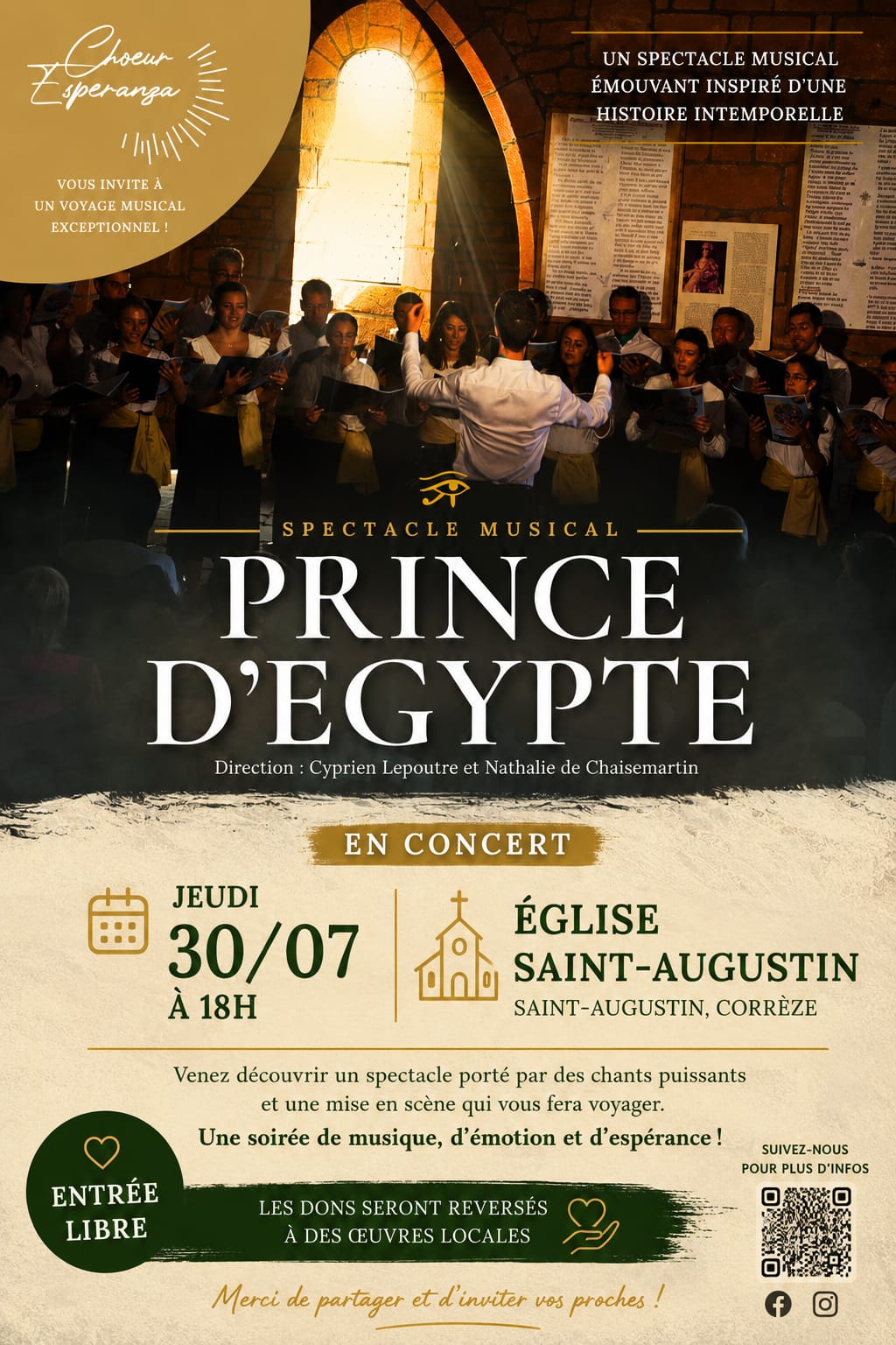 Affiche concert Prince d'Egypte