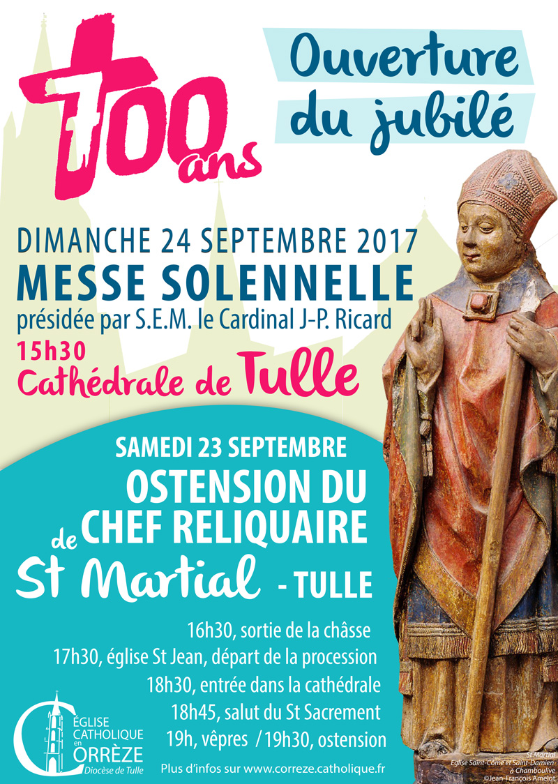 Affiche de l'Ouverture du Jubilé - 23 et 24 septembre 2017