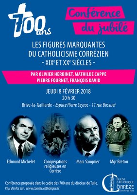 Conférence "les figures marquantes du catholicisme corrézien"